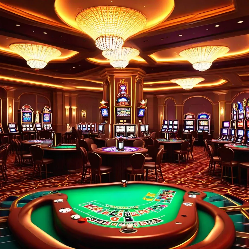 Schermata dell'interfaccia di gioco di Instant Casino che mostra slot machine e tavoli live